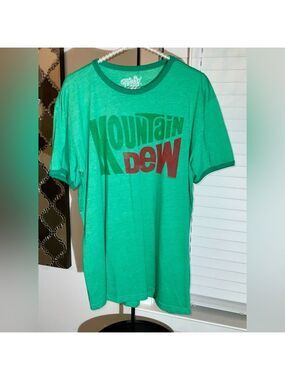 Mountain Dew ringer t-shirt - size xl by TeeLuv